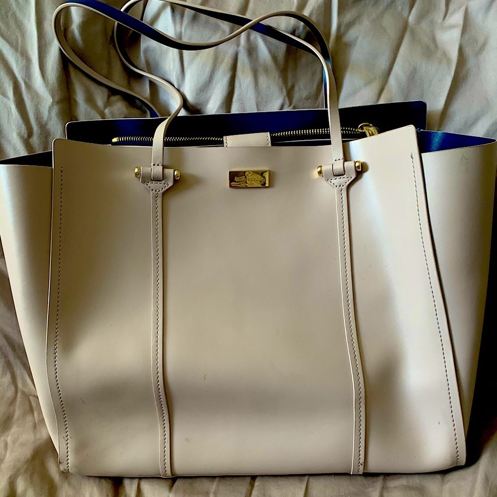 Kate Spade Arbour Hill Annelle cream leather tote